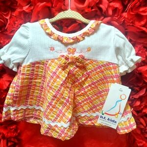 B T Kids NWT 👶Infant 6/9 Months Dress -No Panties Underneath